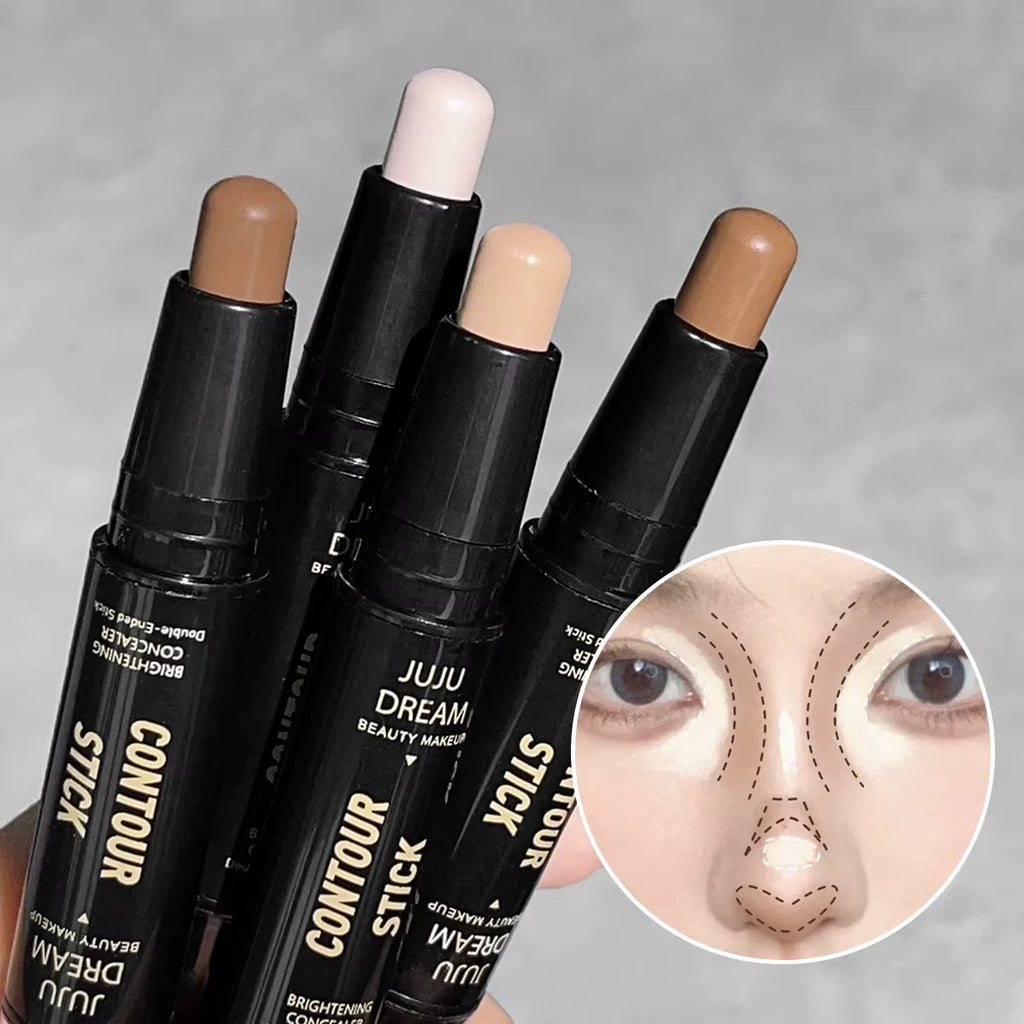 Double-ended Dual-Purpose High-Light Trimming Stick Three-Dimensional Contour Nose Shadow Facial Shape Brighten And Trimming
