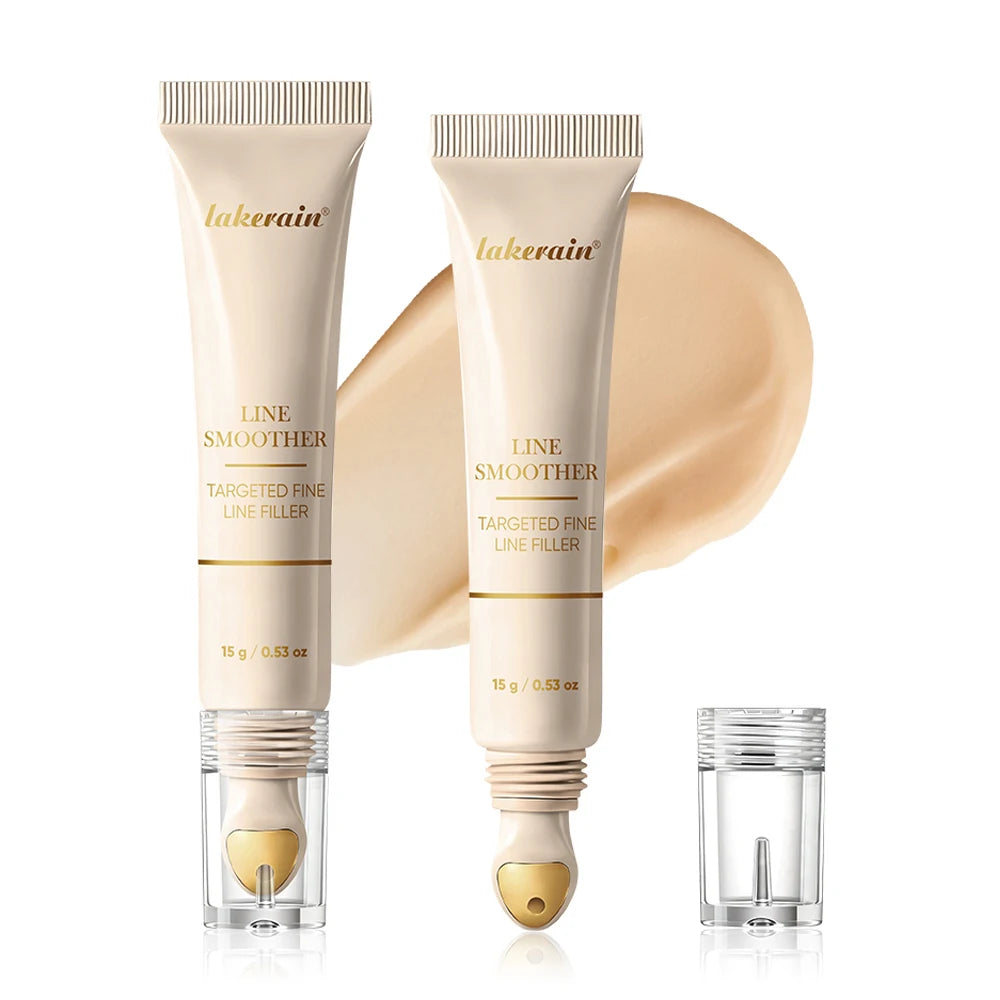 Line Smoother Targeted Fine Line Blurring Primer Wrinkles & Pores Subtly Tinted With Vitamin C & Niacinamide Korean Makeup