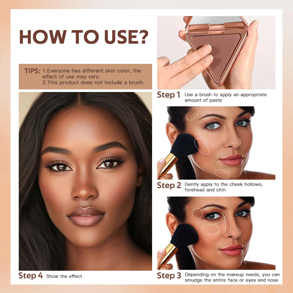 No Limits Matte Bronzer Shading Face Blusher Long Lasting Matte Plumps Appearance reduce Pores And Shine Control Cosmetics