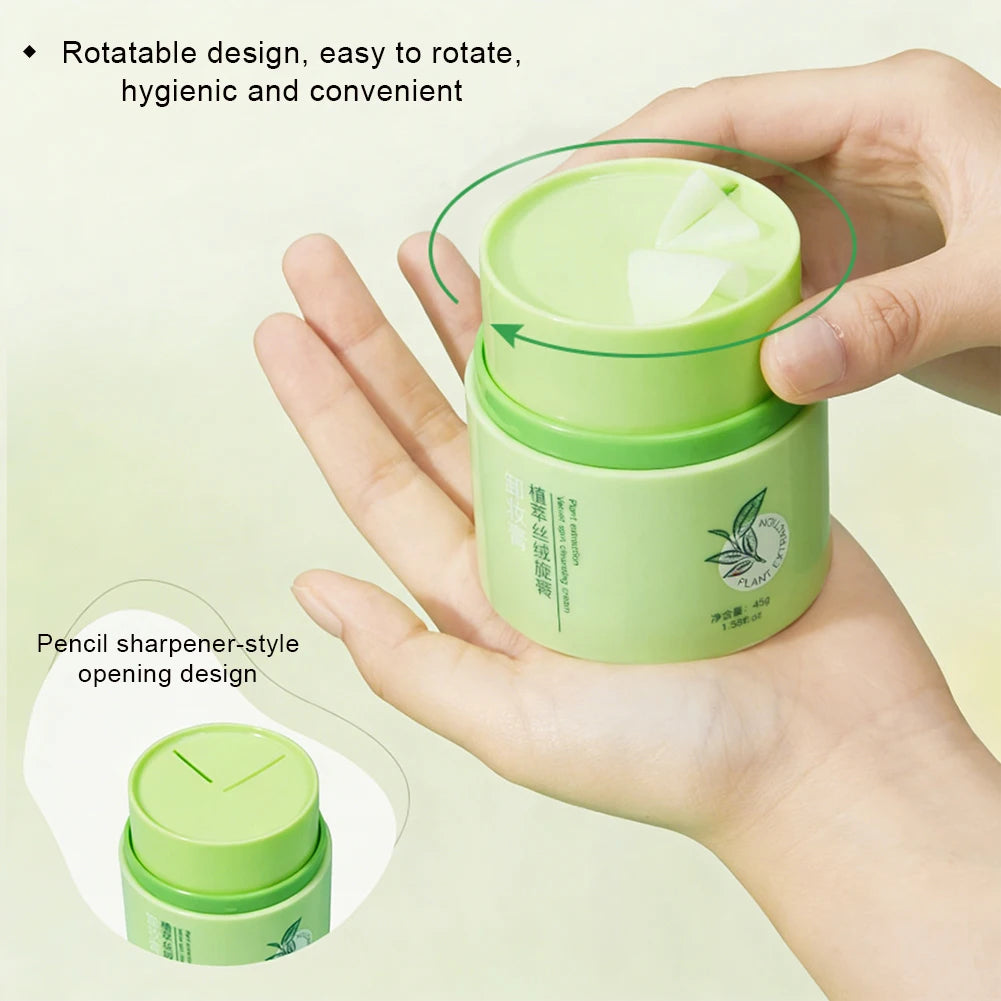 Plant Velvet Rotating Makeup Remover Cream 45g Gentle Non Irritating Deep Cleansing Eyes Lips Face Daily Skincare