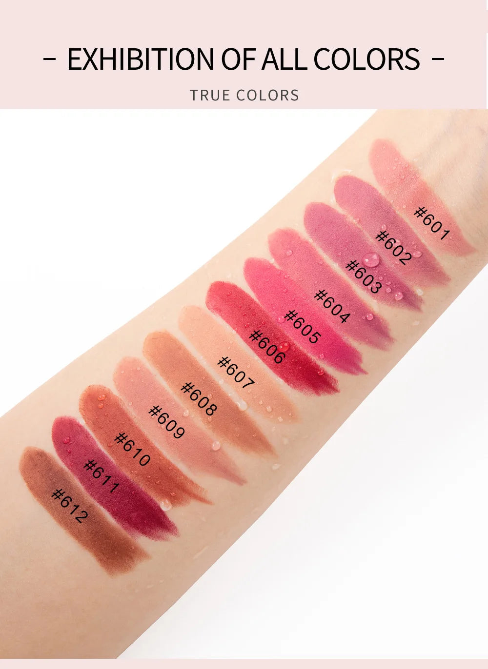 HANDAIYAN Matte Nude Lipstick Velvet Finish Lipsticks Long-Lasting Waterproof Women's Makeup Korean Cosmetic Popular Gift Item