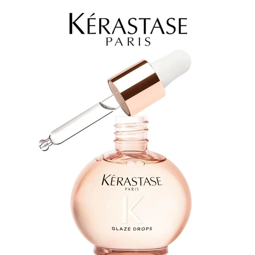 Kerastase Gloss Absolu Glaze Drops High-Gloss Lightweight Oil 45mL, Original Hair Serum for Women/Men, Hair Care Treatment