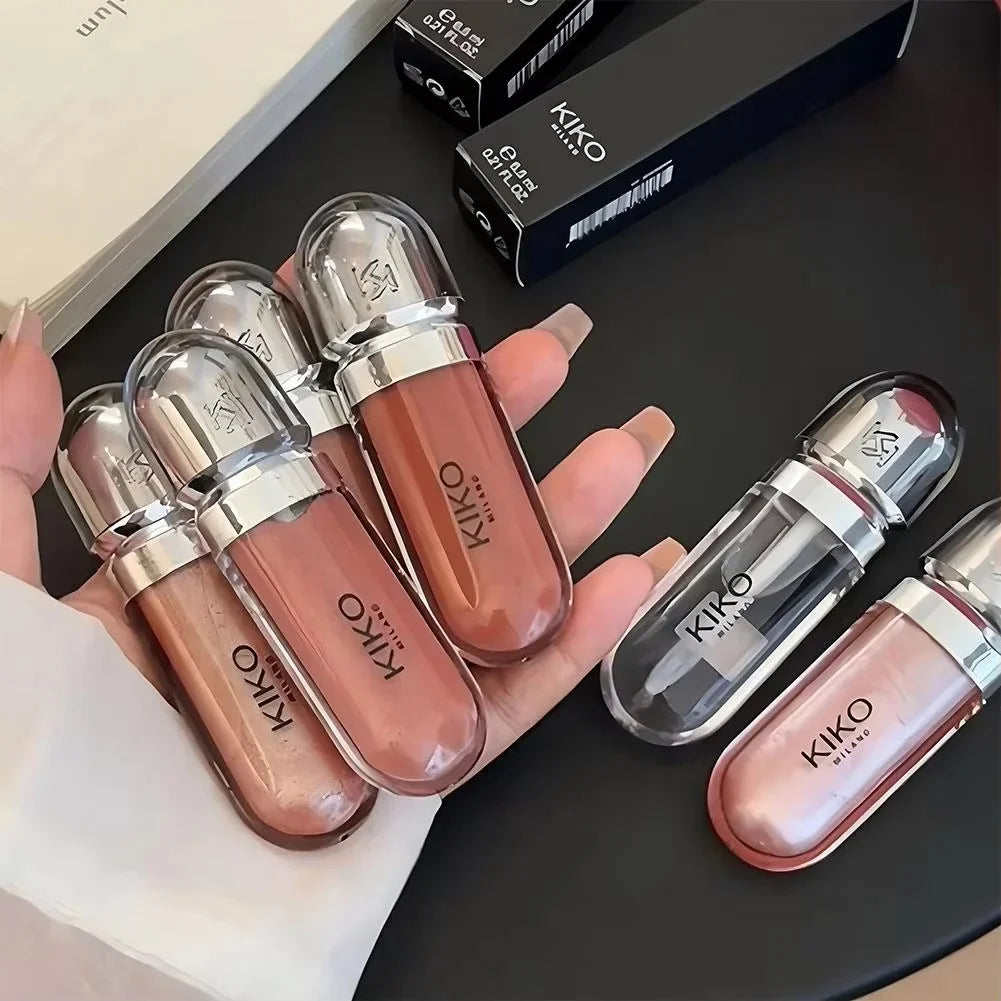 Fashion Kiko 3D Hydra Lip Gloss Colorfast Waterproof Long-lasting Moisturizing Shimmer Makeup Lip Gloss Lady Nature Lip Makeup