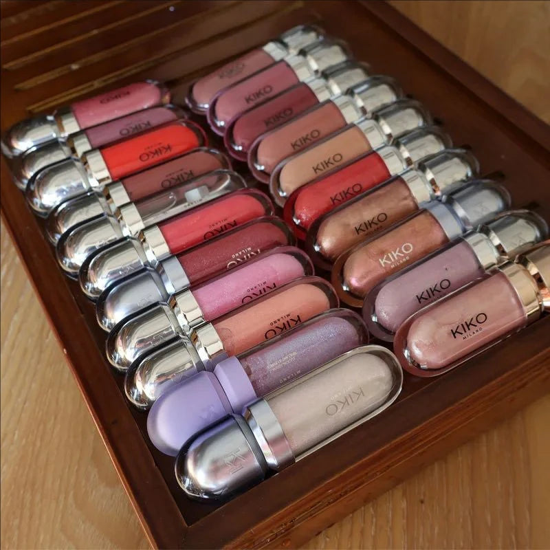 Fashion Kiko 3D Hydra Lip Gloss Colorfast Waterproof Long-lasting Moisturizing Shimmer Makeup Lip Gloss Lady Nature Lip Makeup