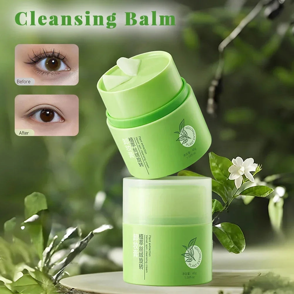 Plant Velvet Rotating Makeup Remover Cream 45g Gentle Non Irritating Deep Cleansing Eyes Lips Face Daily Skincare