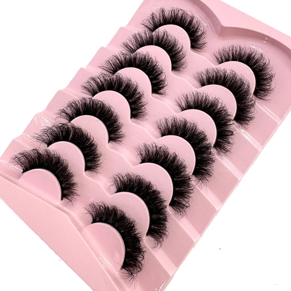 HBZGTLAD 7 pairs Lashes 3D Mink Eyelashes Thick & Fluffy Soft Eyelash Extension Natural False Eyelashes Makeup Mink Eye Lashes