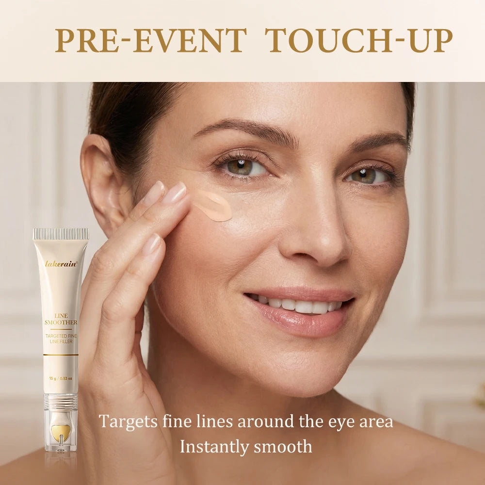 Line Smoother Targeted Fine Line Blurring Primer Wrinkles & Pores Subtly Tinted With Vitamin C & Niacinamide Korean Makeup