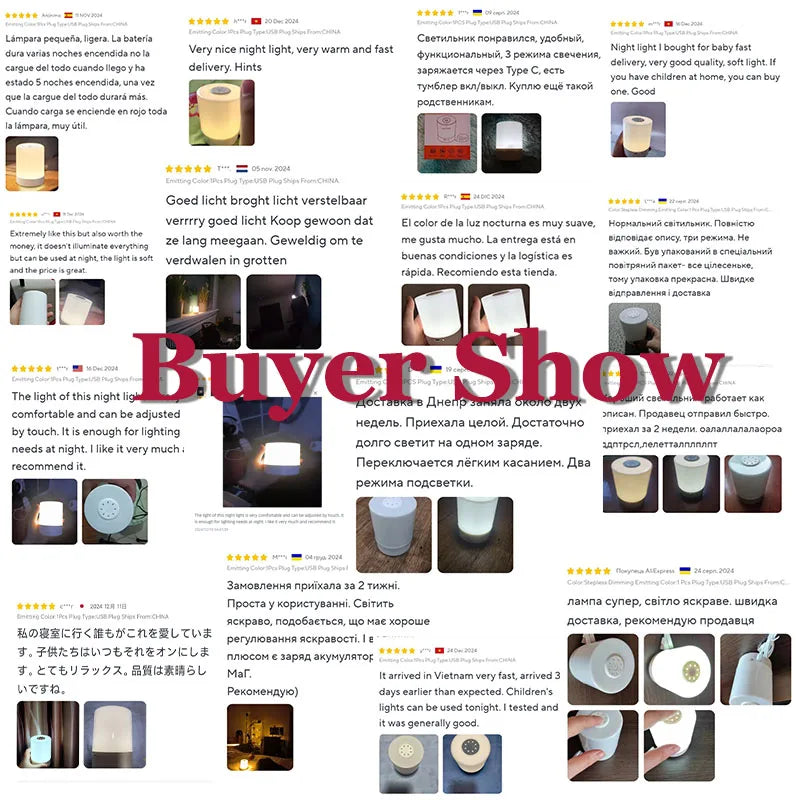 Touch Night Light Bedroom Table Lamp 3 Modes Dimming Rechargeable Night Lamp Ambient Light Soft Light Bedside Lamp For Kids Gift