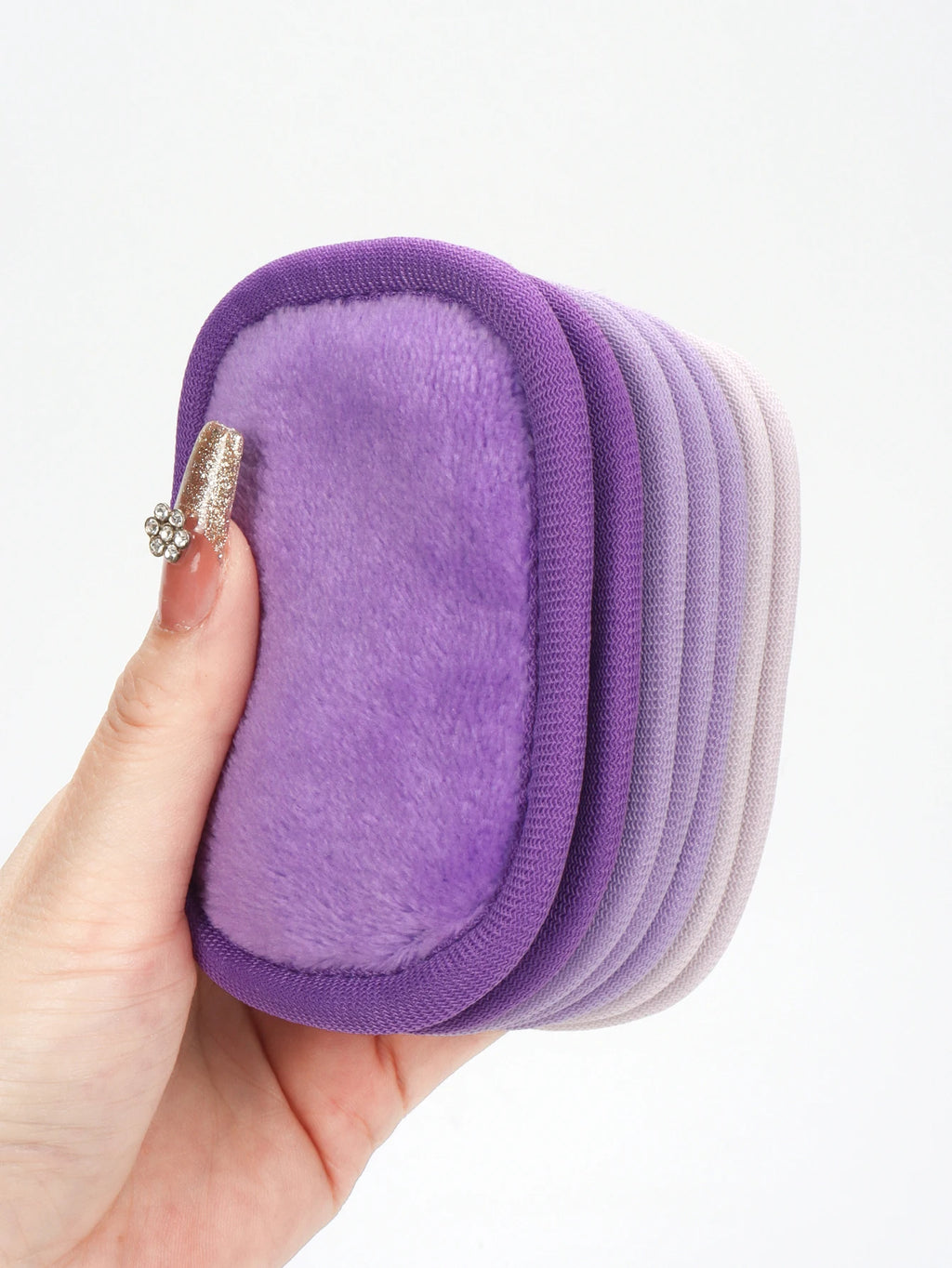 810 Makeup Remover Wipes Gradient 7Pcs, Machine Washable, Reusable Makeup Remover Tools for All Skin Types