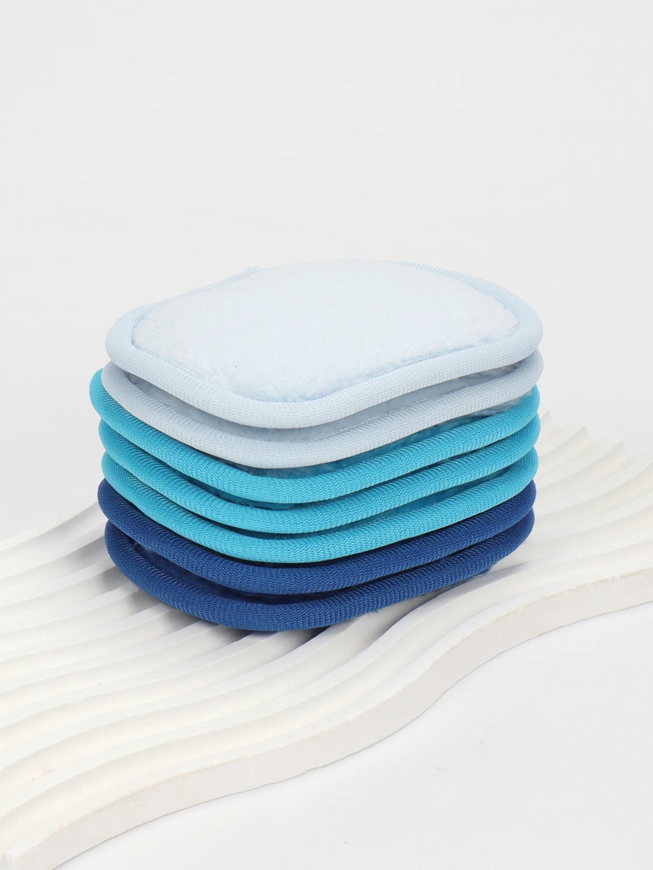 810 Makeup Remover Wipes Gradient 7Pcs, Machine Washable, Reusable Makeup Remover Tools for All Skin Types