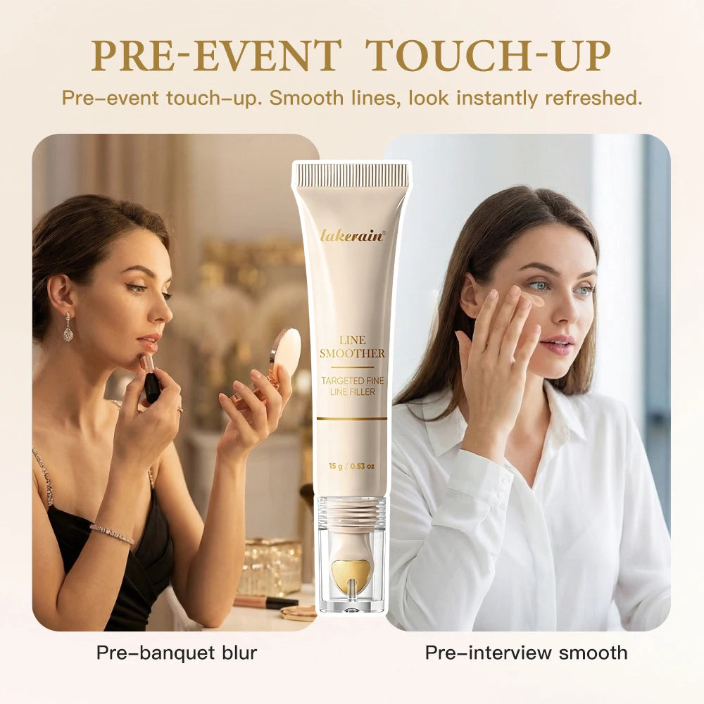 Line Smoother Targeted Fine Line Blurring Primer Wrinkles & Pores Subtly Tinted With Vitamin C & Niacinamide Korean Makeup
