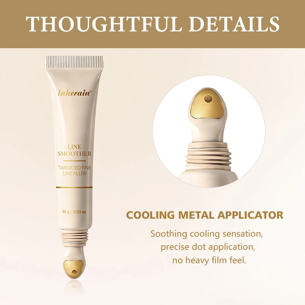 Line Smoother Targeted Fine Line Blurring Primer Wrinkles & Pores Subtly Tinted With Vitamin C & Niacinamide Korean Makeup