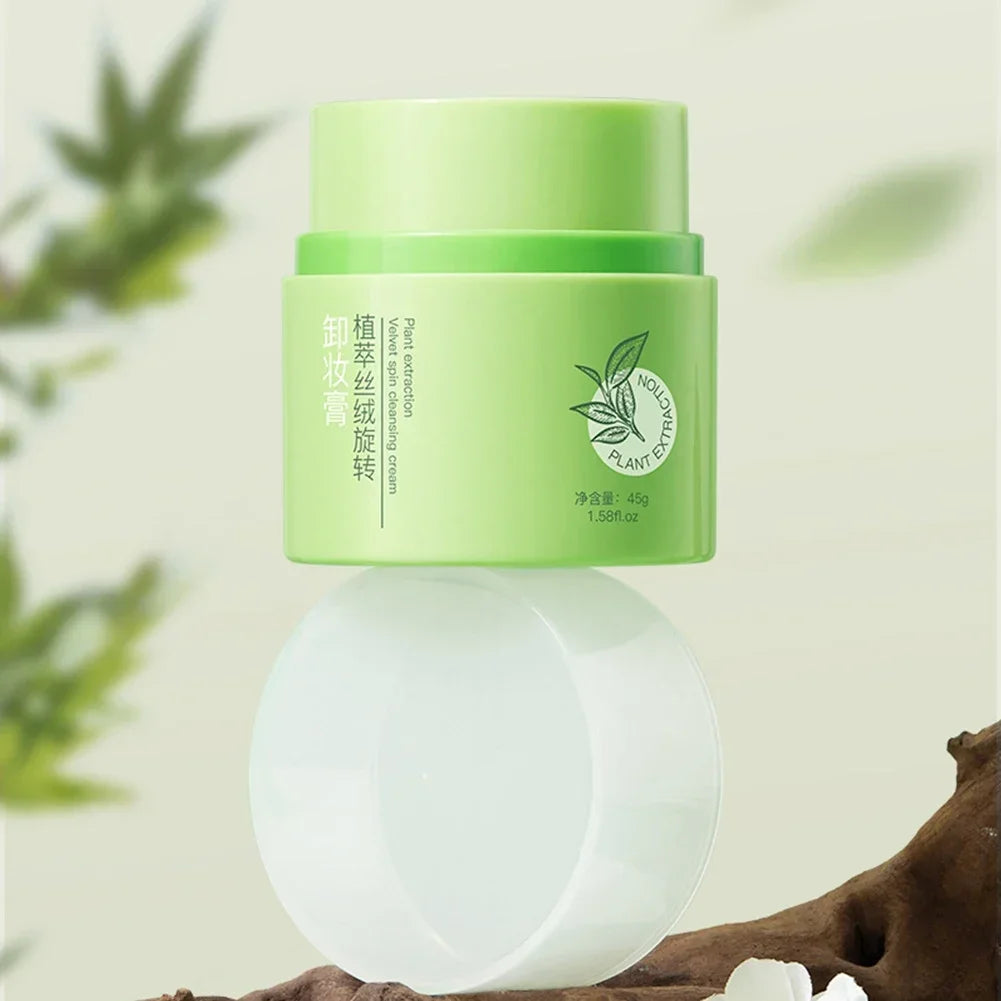 Plant Velvet Rotating Makeup Remover Cream 45g Gentle Non Irritating Deep Cleansing Eyes Lips Face Daily Skincare