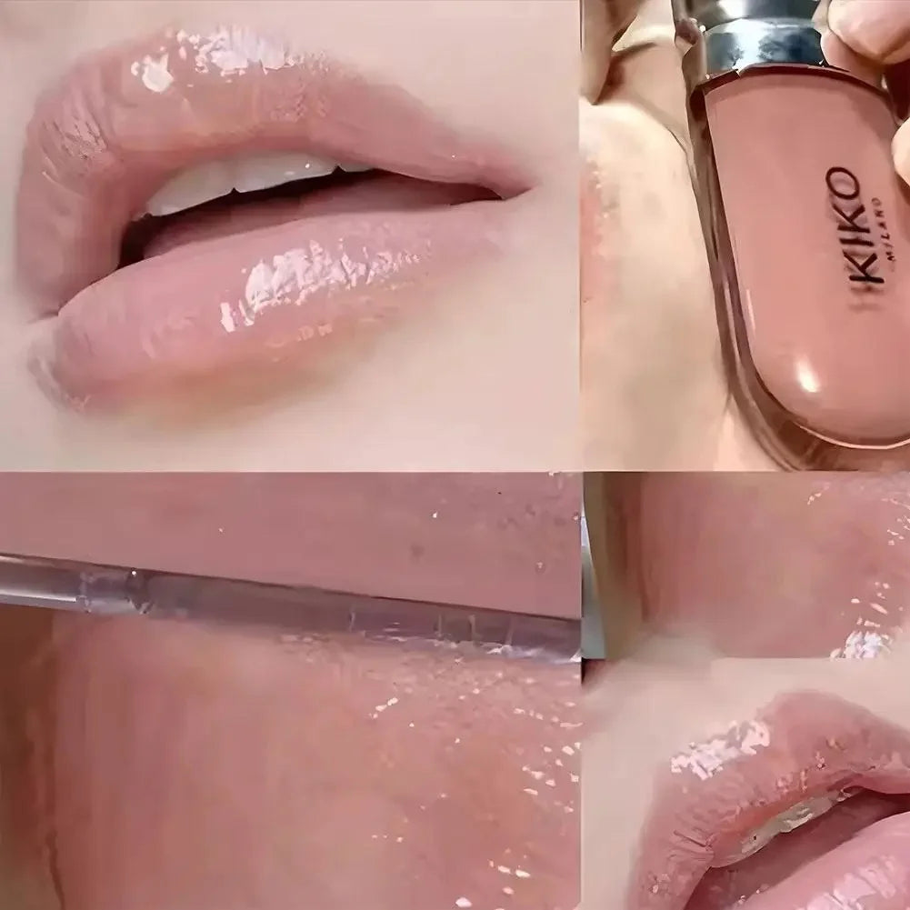 Fashion Kiko 3D Hydra Lip Gloss Colorfast Waterproof Long-lasting Moisturizing Shimmer Makeup Lip Gloss Lady Nature Lip Makeup