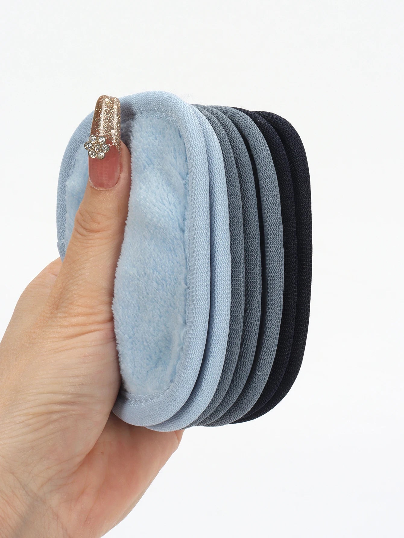 810 Makeup Remover Wipes Gradient 7Pcs, Machine Washable, Reusable Makeup Remover Tools for All Skin Types
