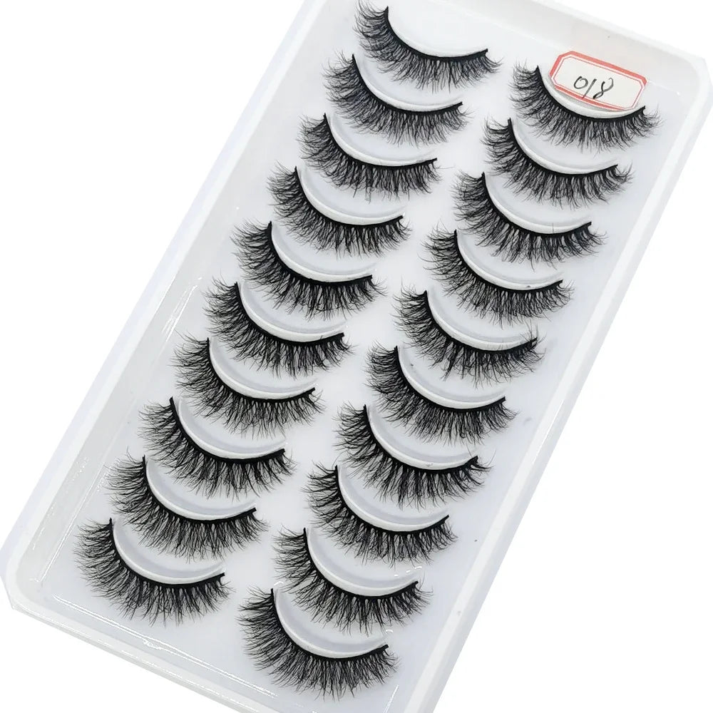 New 41Styles 10pairs natural long 3D mink false eyelashes fake lashes makeup kit Mink Lashes extension lashes short eyelashes