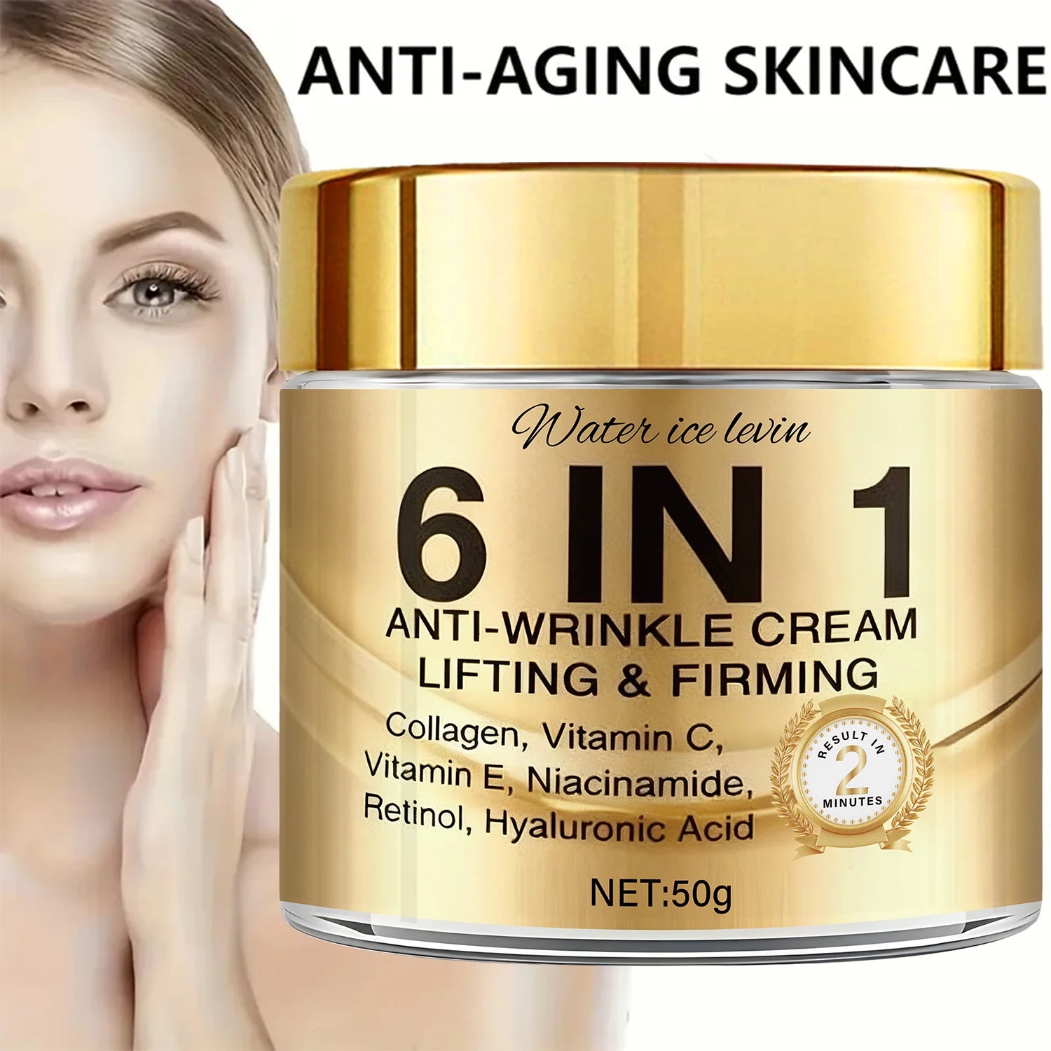 6 in 1 Cream with Collagen, Retinol & Hyaluronic Acid, Lifts, Firms & Nourishes for Softer, Confident Skin