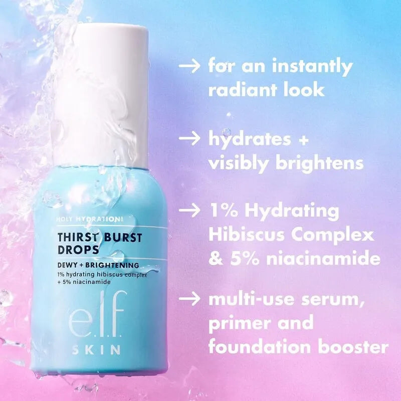 Elf Primer Liquid Foundation Fit Closely Concealer Brighten Contour Gel-based Long-wearing Moisturizing Facial Base Gloss Makeup